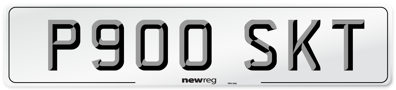 P900 SKT Number Plate from New Reg